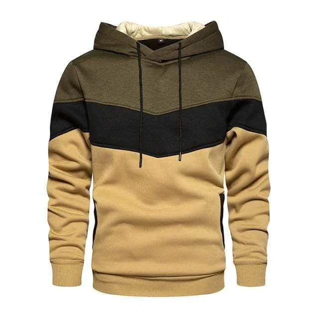 Mens Fleece Hoodies  Autumn Winter Streetwear Hooded Sweatshirt Fashion Hoodie Casual hip hop Sweatshirt New Men Tracksuit