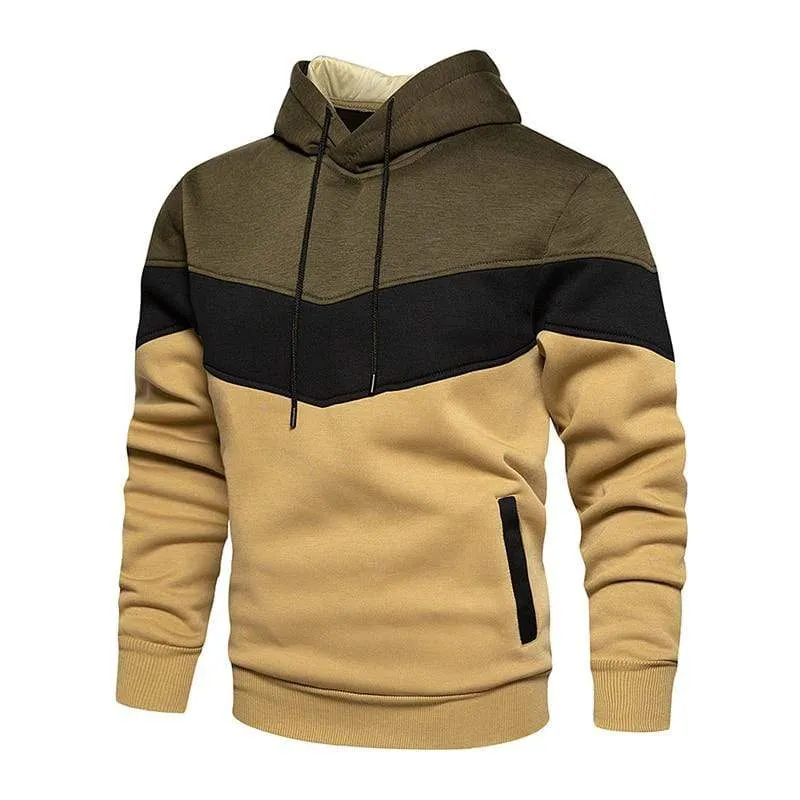 Mens Fleece Hoodies  Autumn Winter Streetwear Hooded Sweatshirt Fashion Hoodie Casual hip hop Sweatshirt New Men Tracksuit