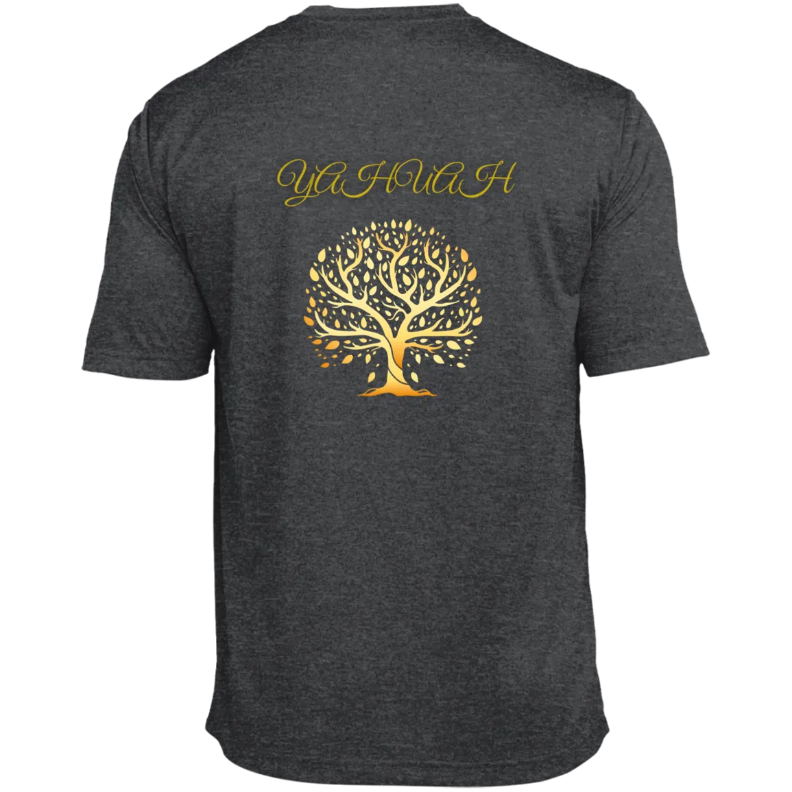 Yahuah-Tree of Life 01 Men's Designer Heather Performance T-shirt (5 Colors)