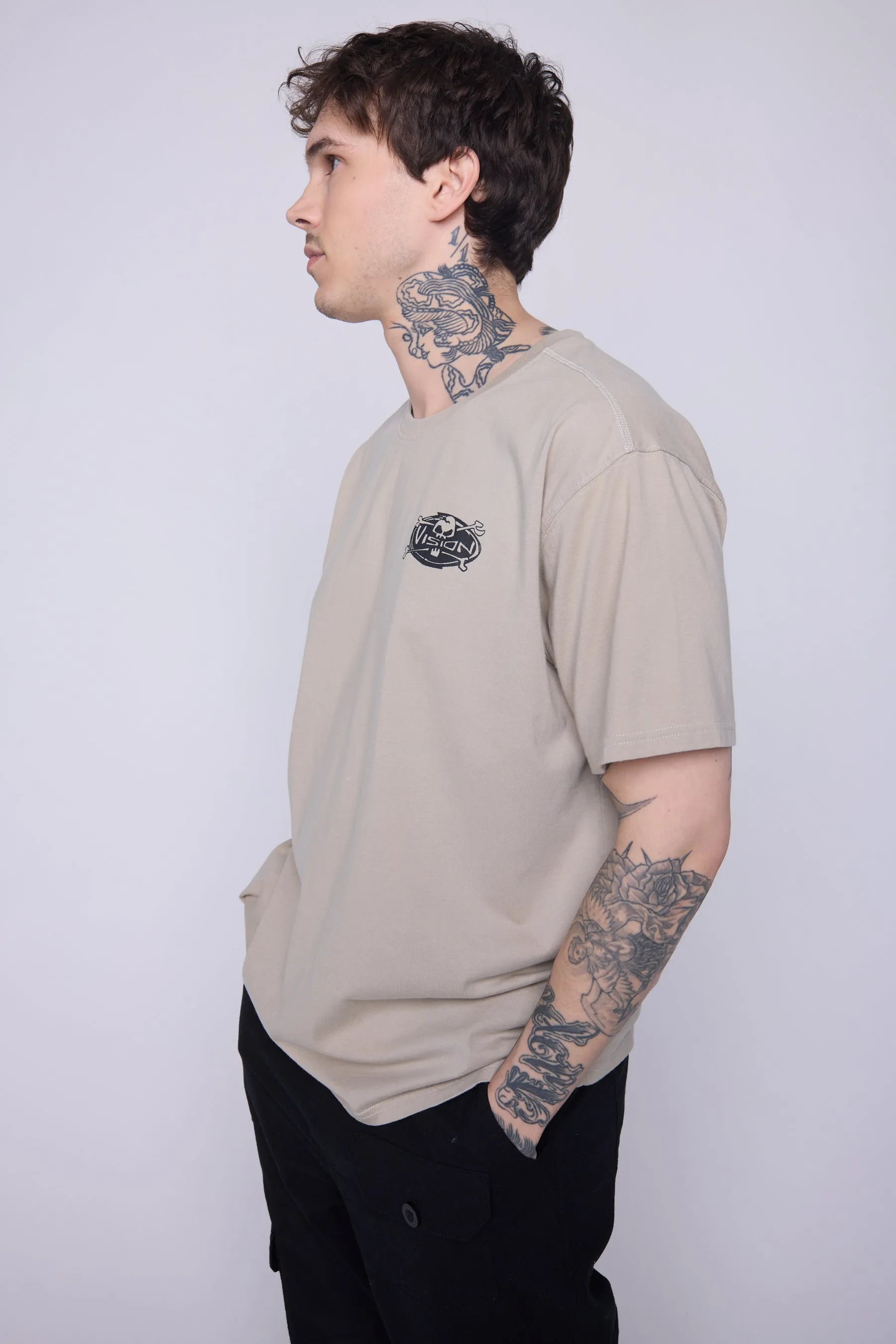 Skull Logo T-Shirt - Mushroom