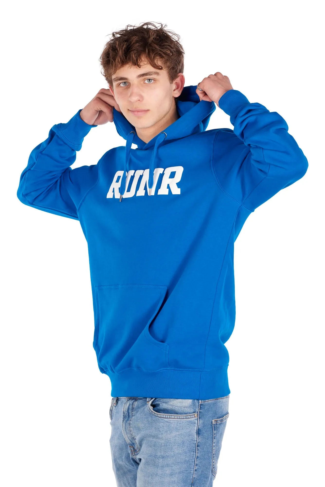 Men's Athletic Blue Organic Runr Hoodie