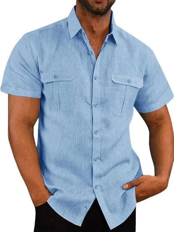 Double-Pocket Summer Shirt for Men