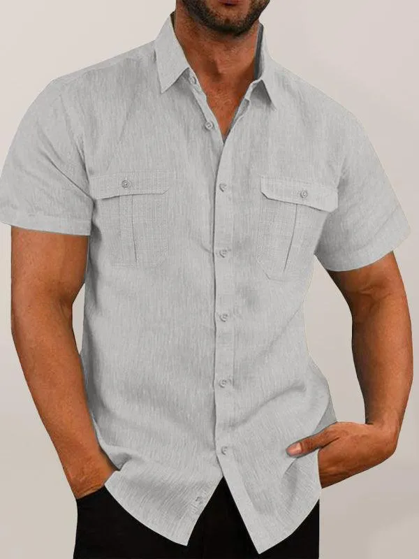 Double-Pocket Summer Shirt for Men