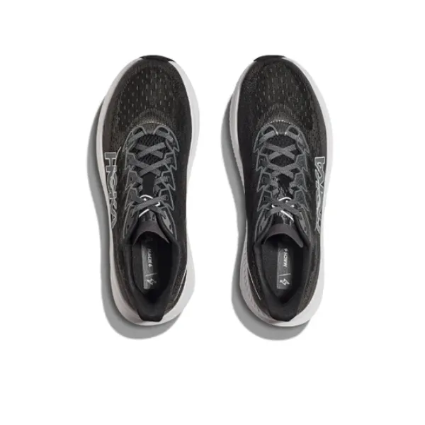 HOKA Women's Mach 6 (Wide Width) Black/White