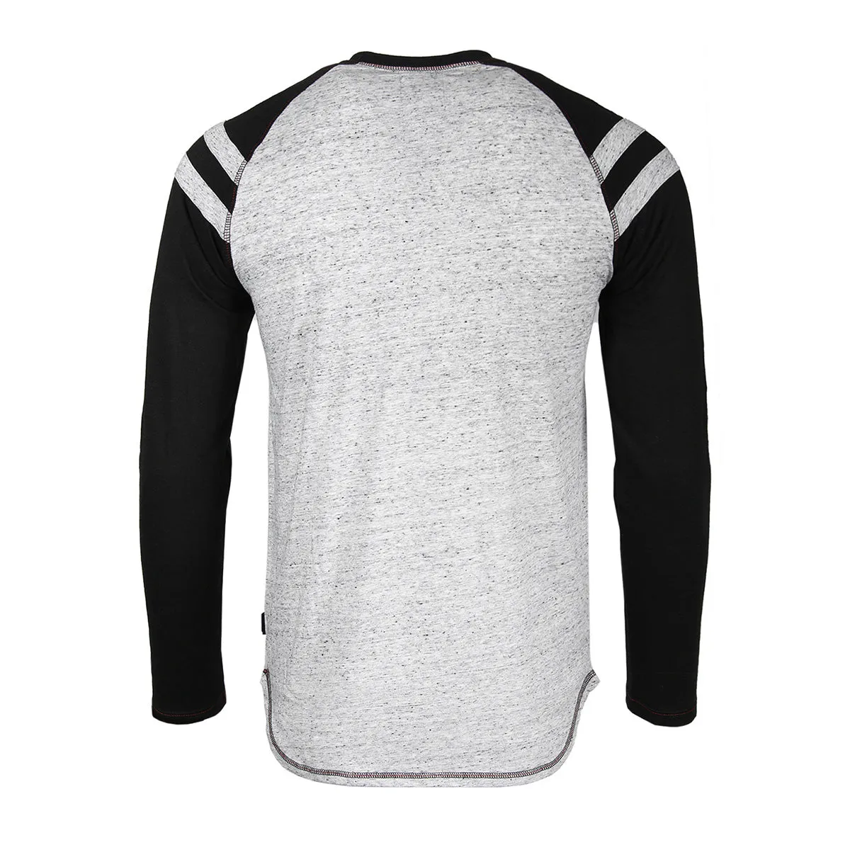 Men's Long Sleeve Double Layered Y-Neck Fashion Henley