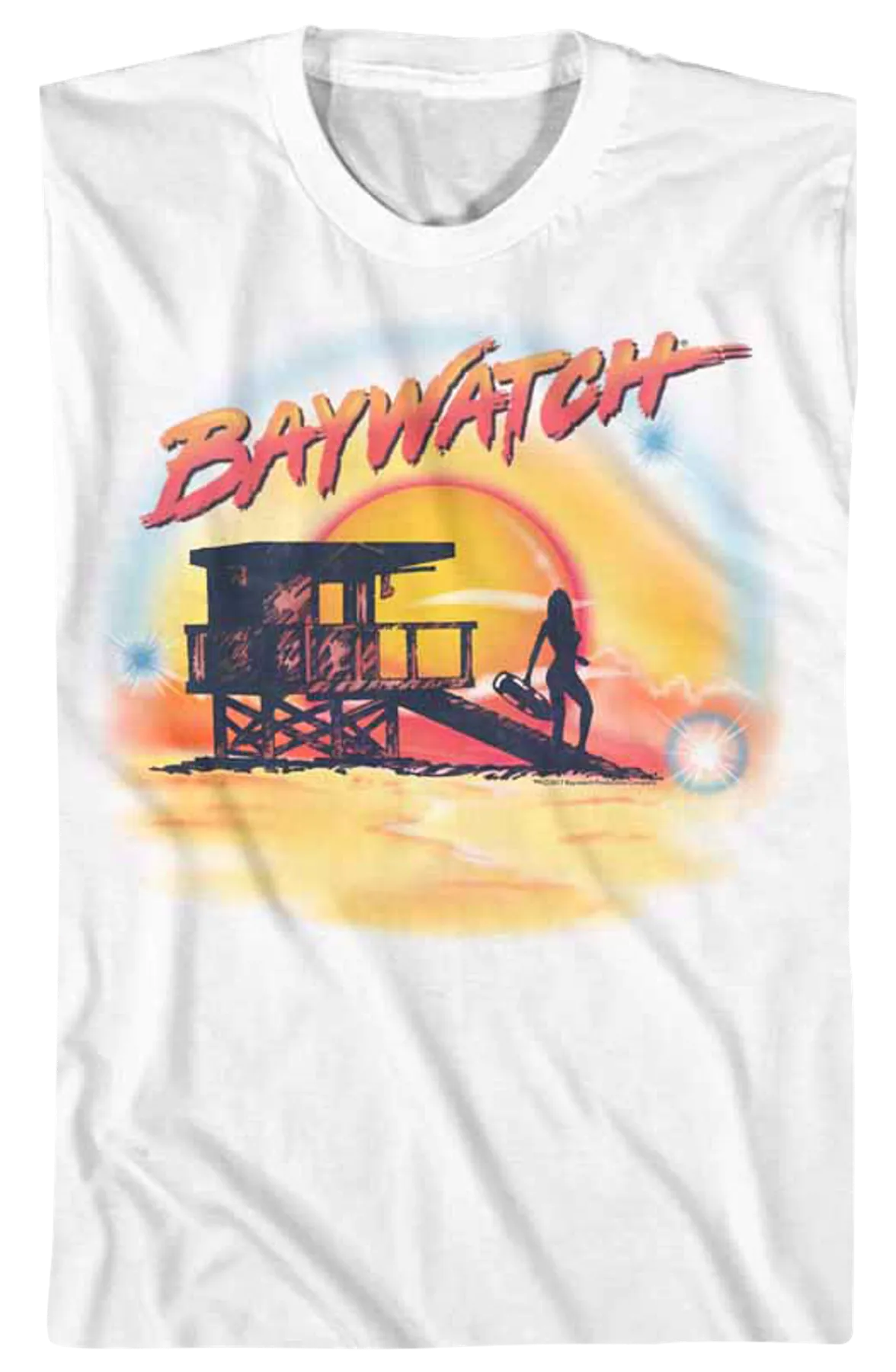 Airbrush Baywatch T-Shirt