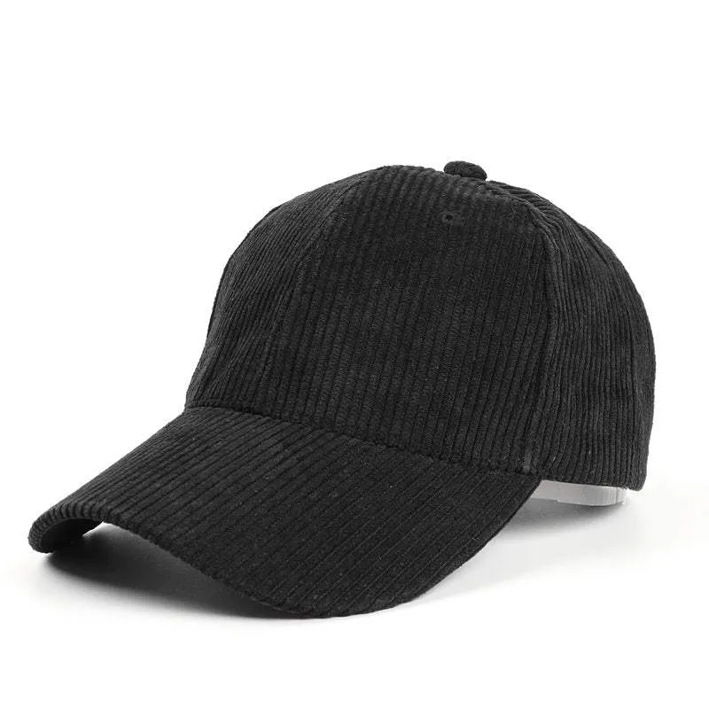 All-Match Pure Corduroy Baseball Caps For Men And Women