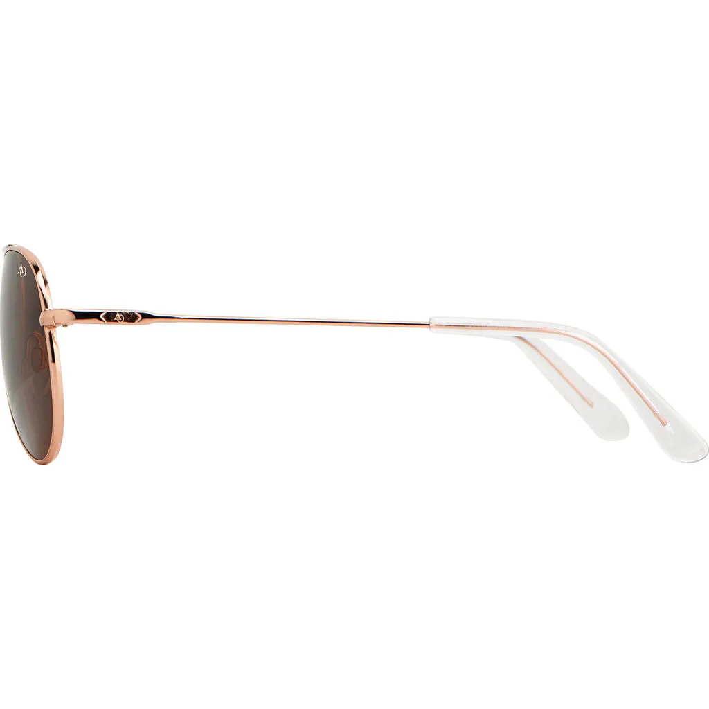 American Optical General Sunglasses | Rose Gold/Glass Brown