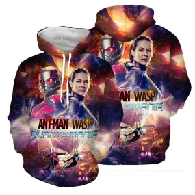 Ant-Man and the Wasp: Quantumania  Cosplay Hoodie 3D Printed Hooded Sweatshirt Men Women Casual Streetwear Pullover