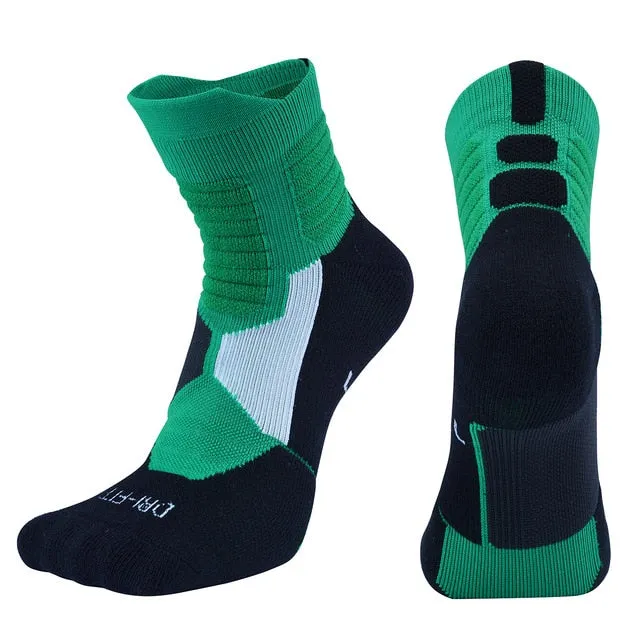 Ashore Shop Unisex Running Fitness Compression White Socks