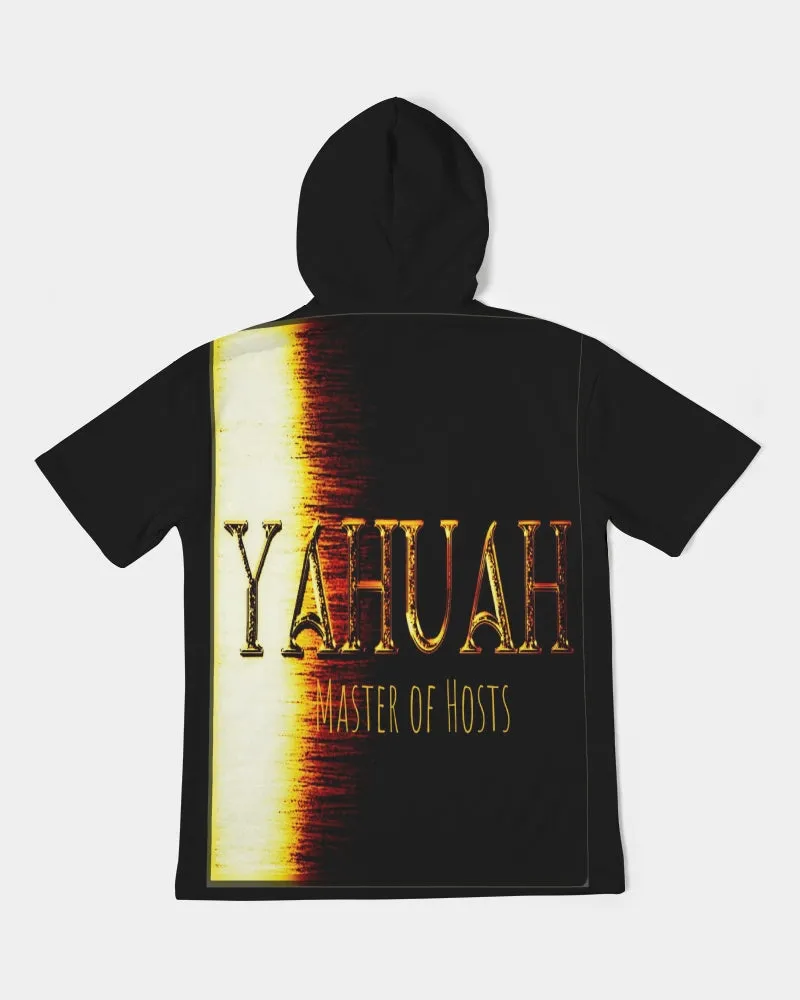 Yahuah-Master of Hosts 01-03 Men's Designer Premium Heavyweight Short Sleeve Pullover Hoodie