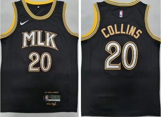 Atlanta Hawks #20 John Collins City Jersey Black