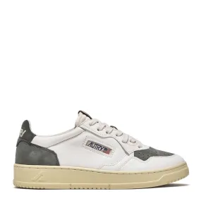 Autry Medalist Low Suede / White / Grey Trainers