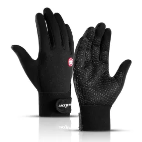 Autumn And Winter Outdoor Sports Men And Women Waterproof Windproof Warm Gloves Riding Touch Screen Zipper Ski Full Finger Glove