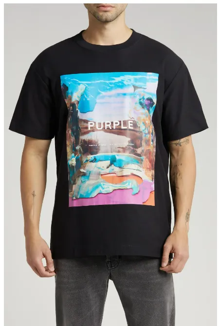 PURPLE BRAND Oversized Graphic SS T-Shirt