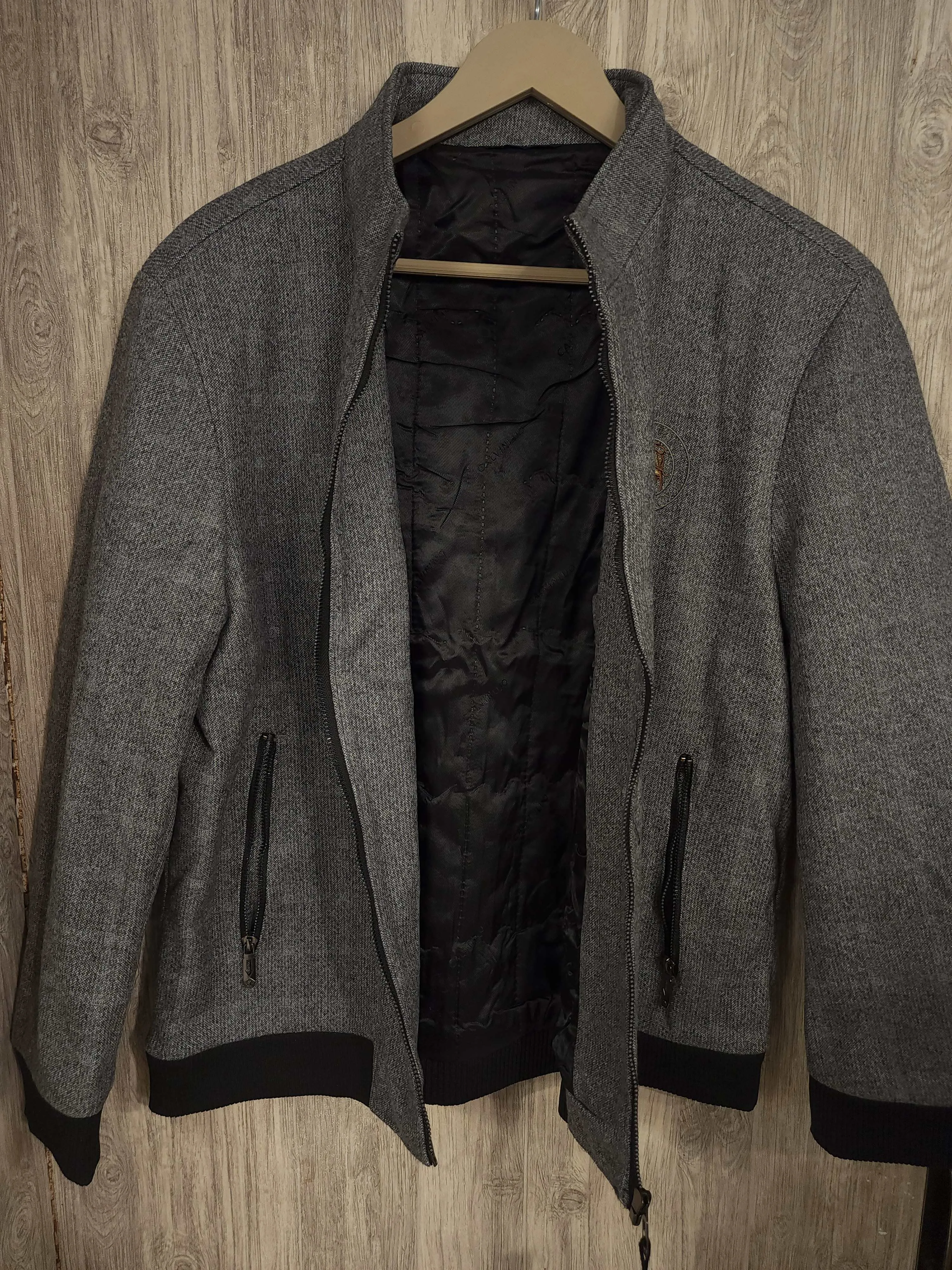 Grey Men Woolen Jacket