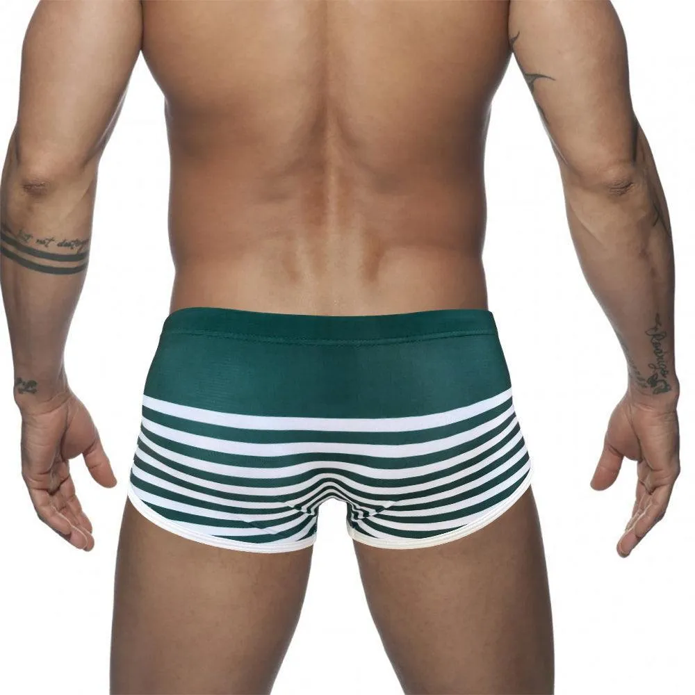 Striped Swim Trunks For Men