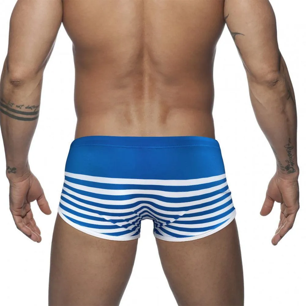 Striped Swim Trunks For Men