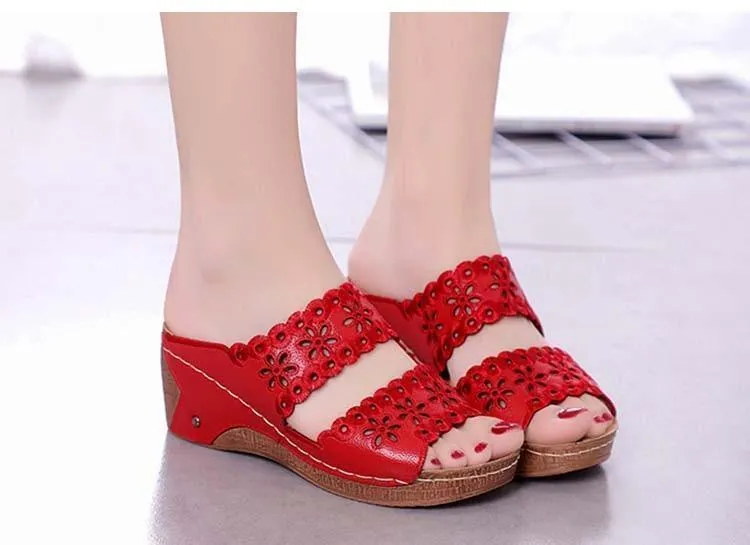 Slip-On Wedges Sandals