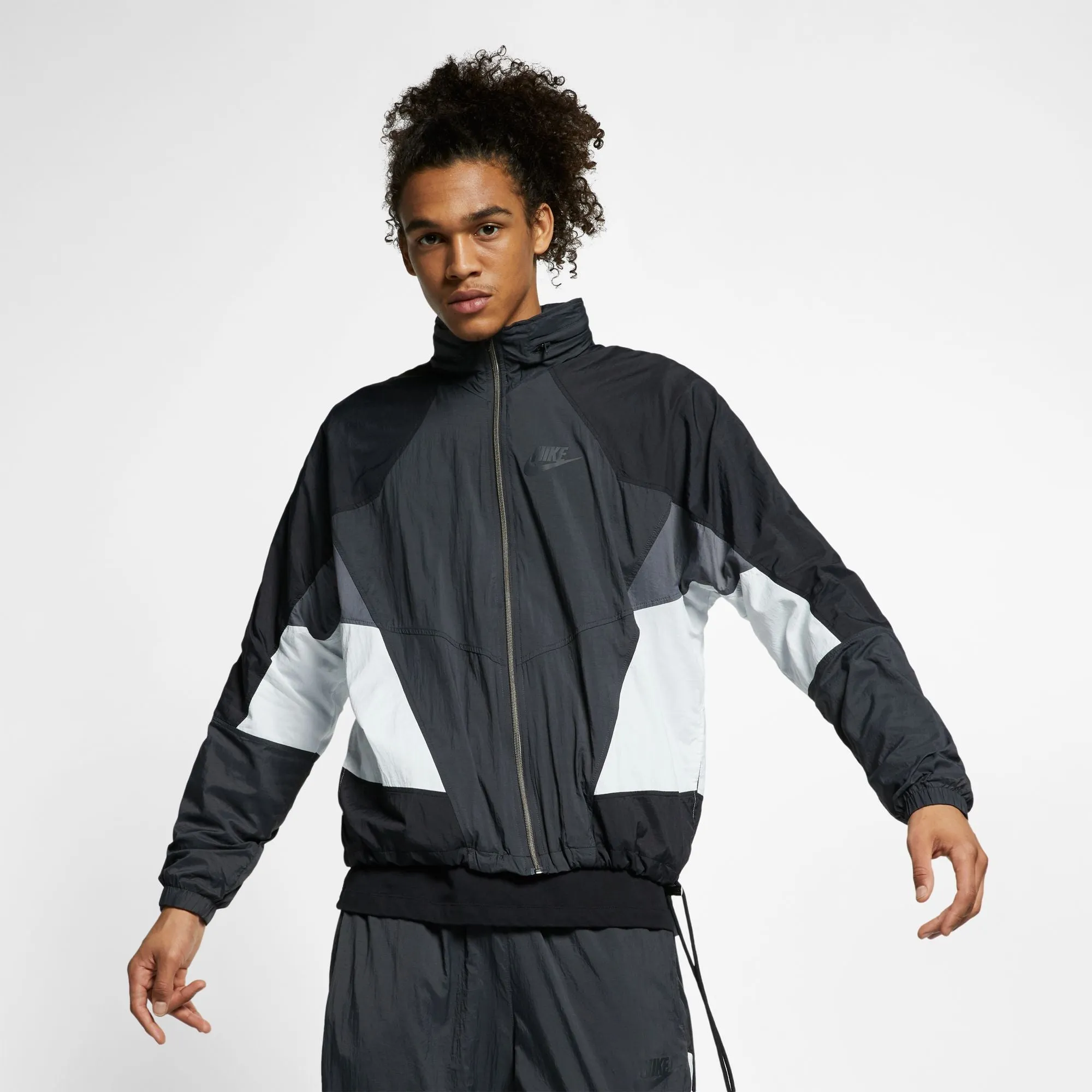 Nike Sportswear Hooded Woven Men's Jacket Anthracite Black