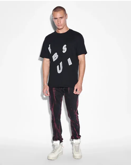 KSUBI Letters Kash Ss Tee Jet Black