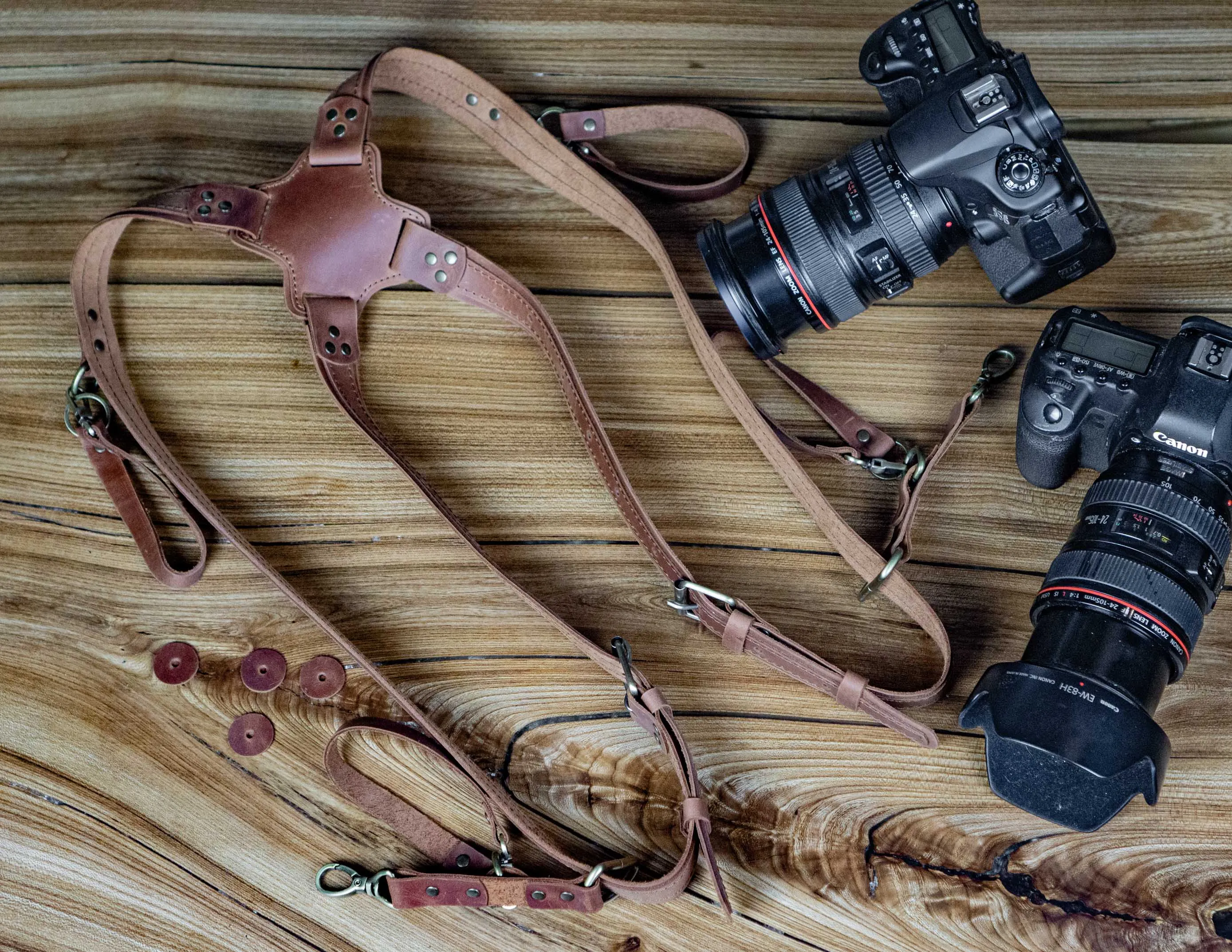 Leather Camera Harness | Dual Camera Strap | Handcrafted FashionRacing