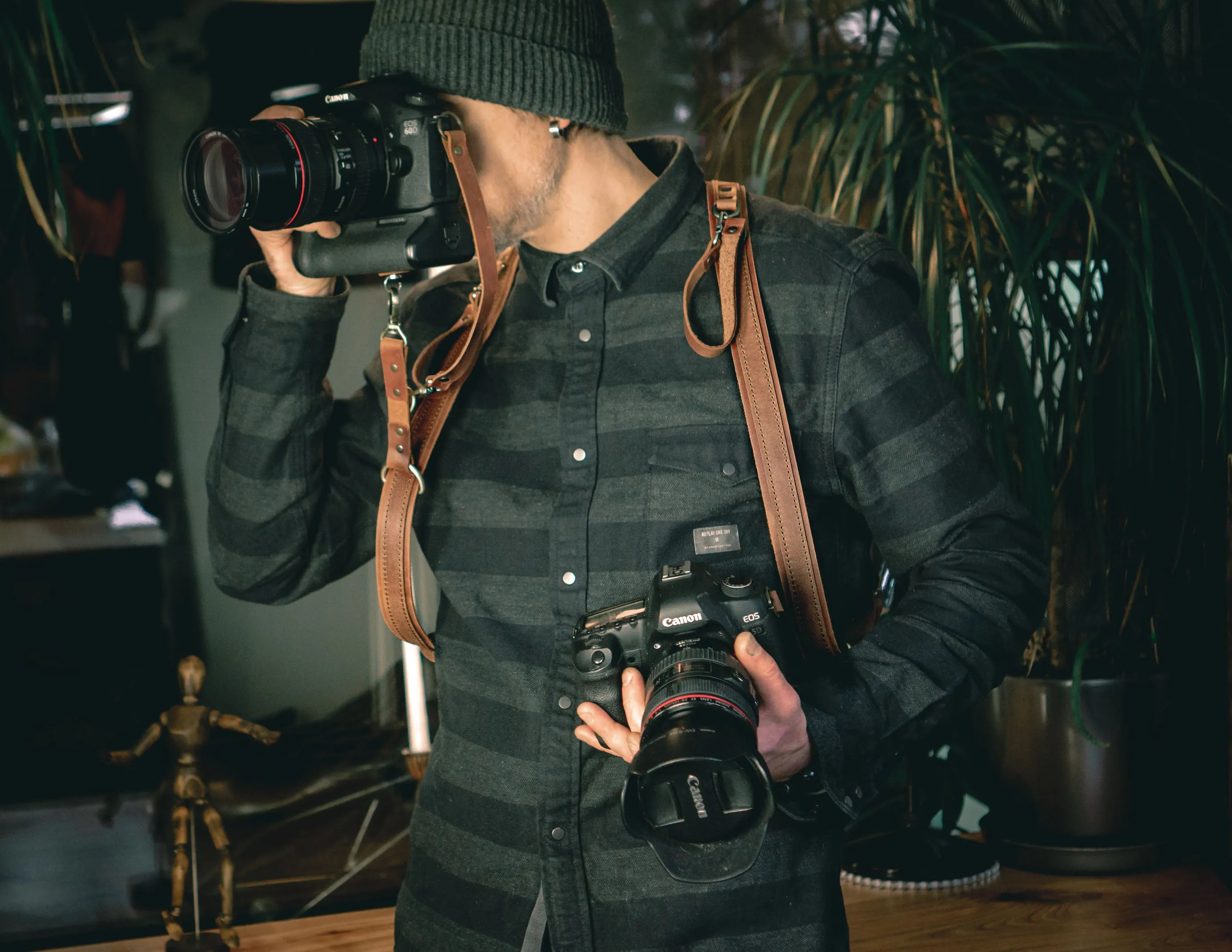 Leather Camera Harness | Dual Camera Strap | Handcrafted FashionRacing