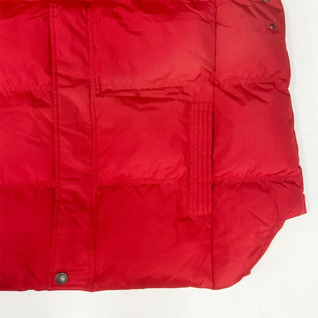 Red Winter Puffer Vest Jacket