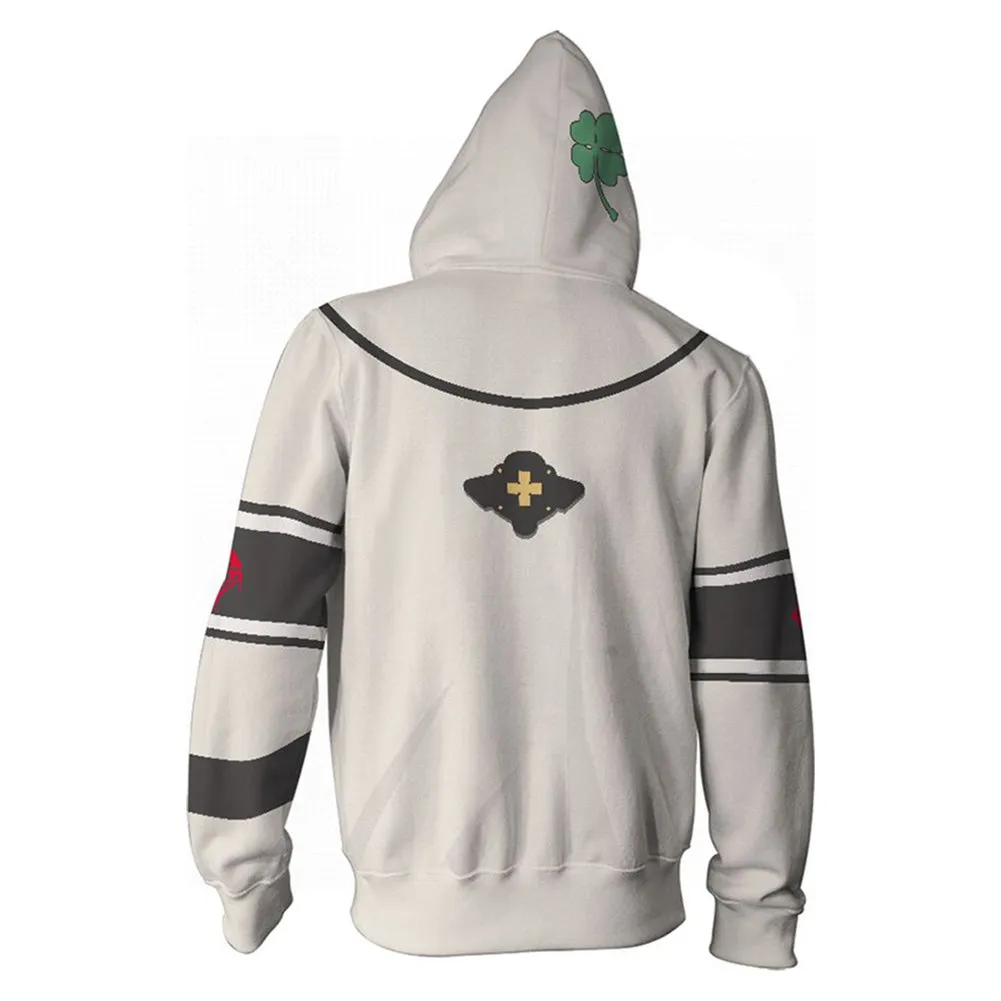 Guilty Gear Ramlethal Valentine Cosplay Hoodie 3D Printed Hooded Sweatshirt Men Women Casual Streetwear Zip Up Jacket Coat