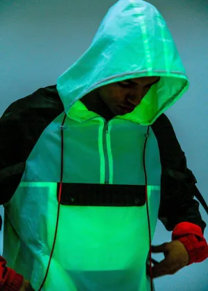 Blank State Men's Glow in the Dark Anorak in White