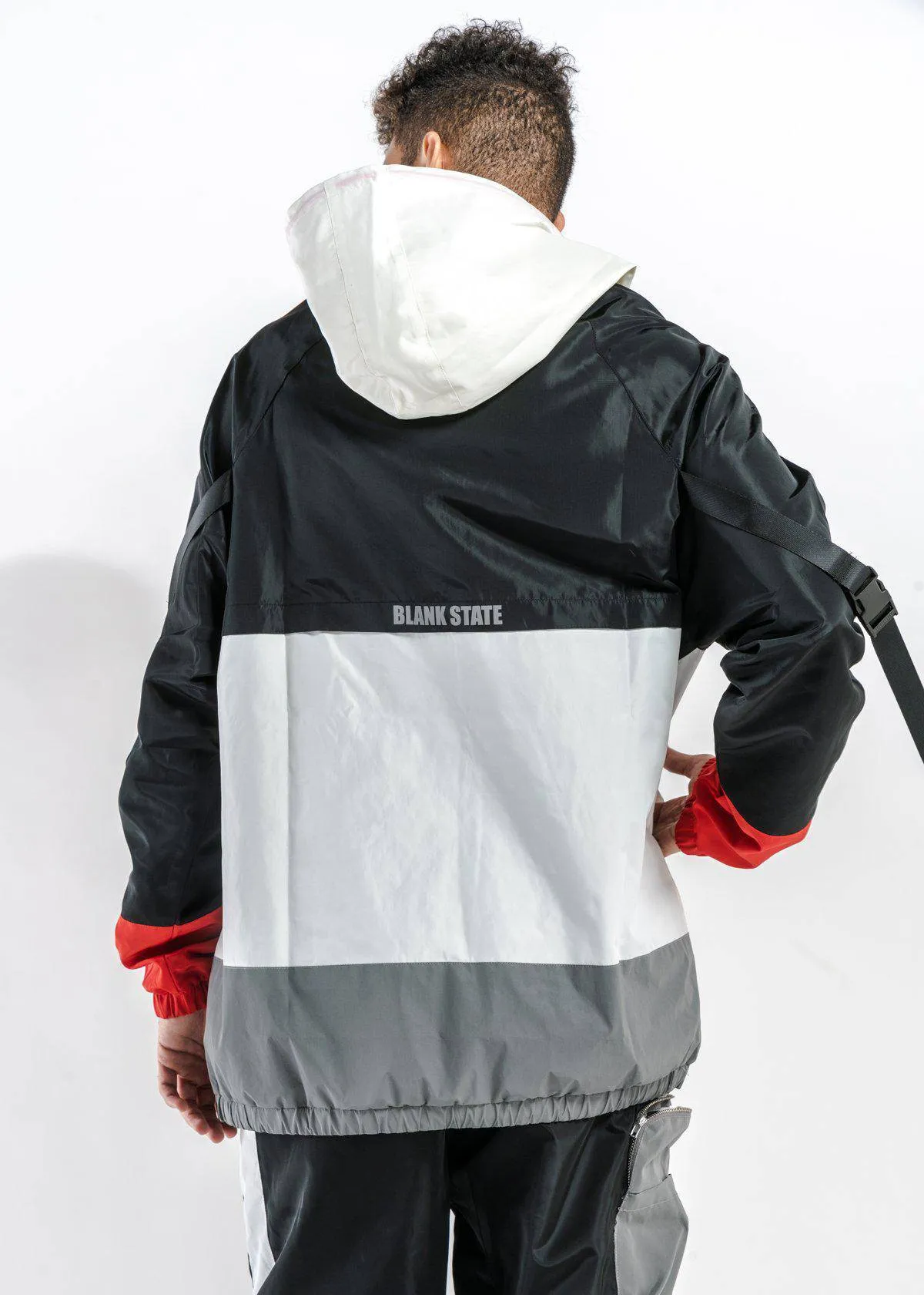 Blank State Men's Glow in the Dark Anorak in White