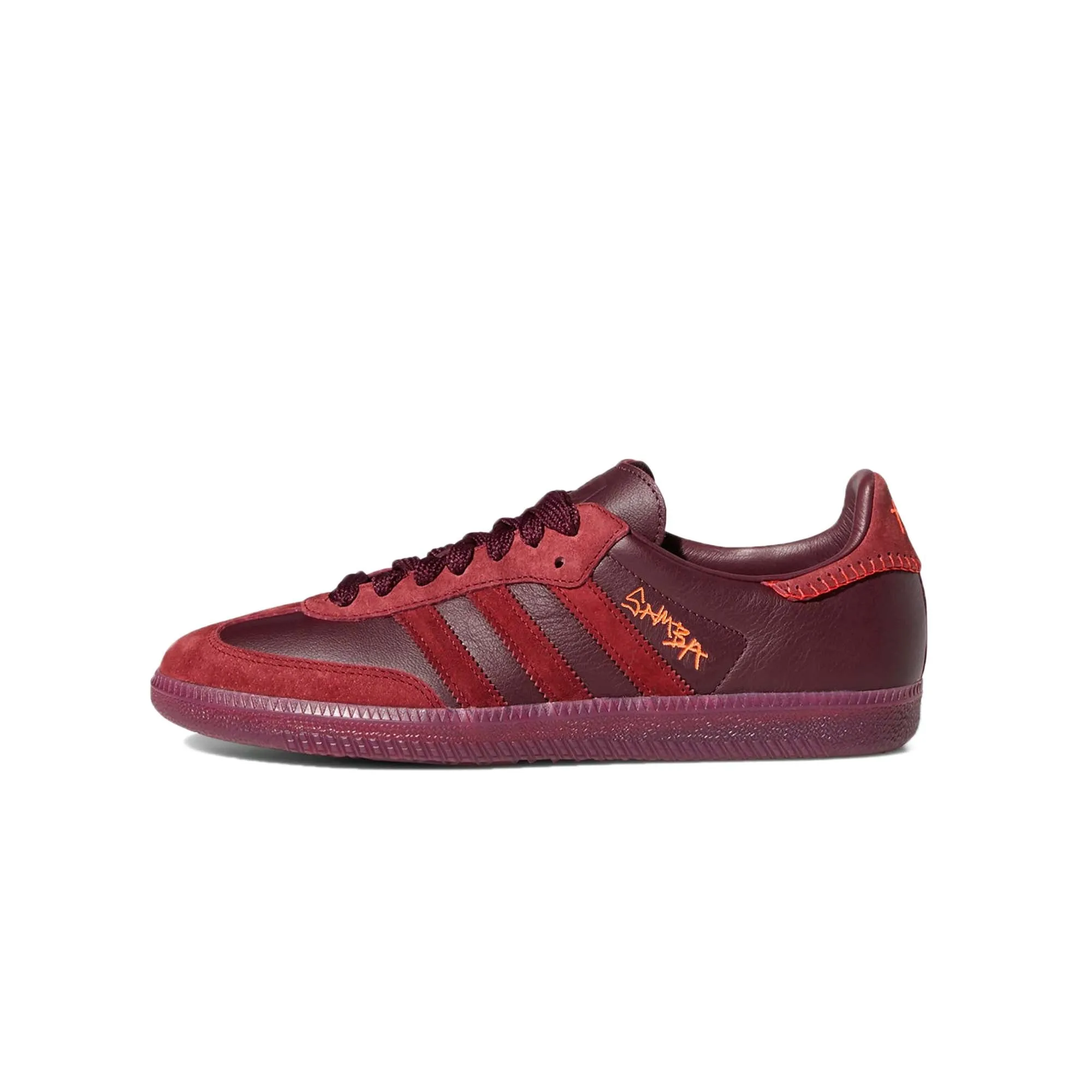 Adidas Men Jonah Hill Samba Burgundy Shoes