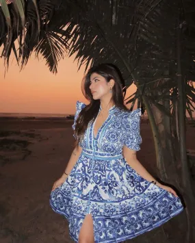 Bologna Porcelain Summer Vintage Dress