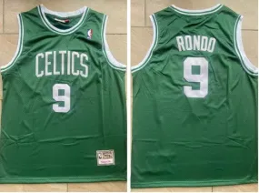 Boston Celtics #9 Rajon Rondo Throwback Jersey Green