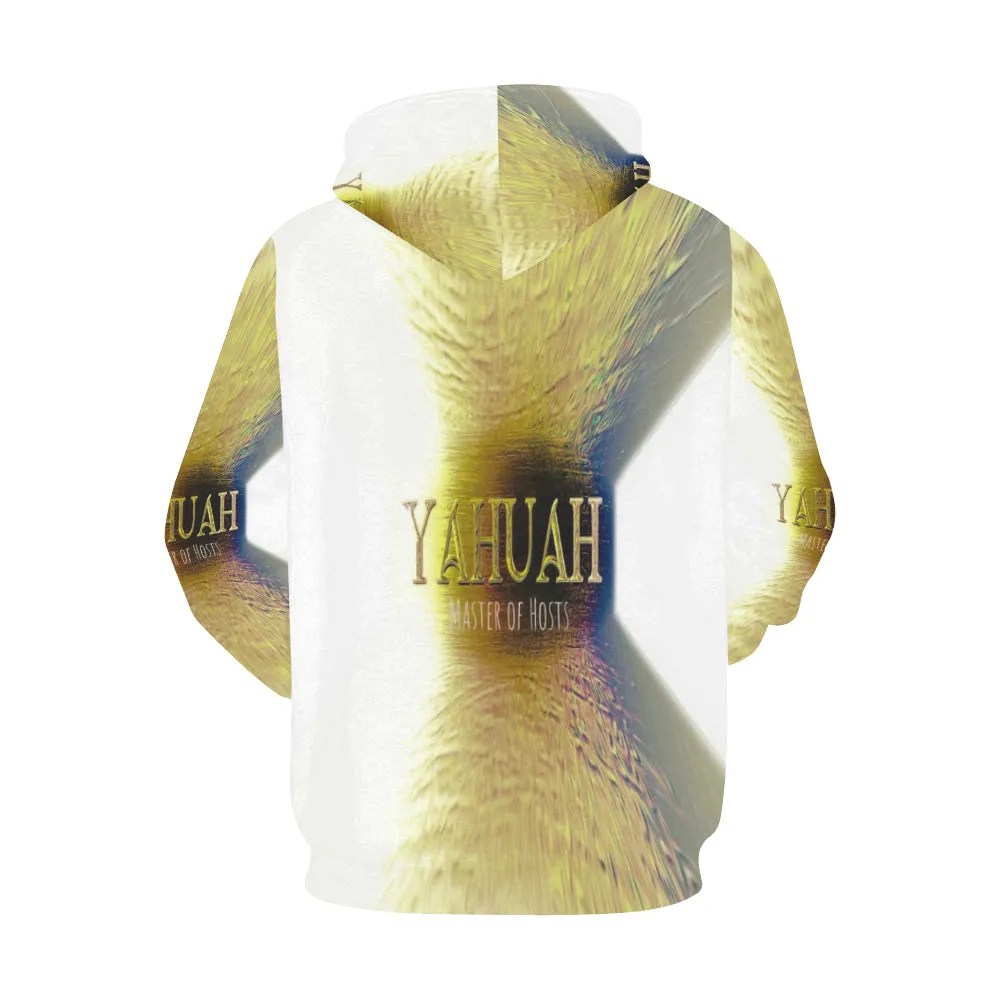 Yahuah-Master of Hosts 02-02A Men's Designer Pullover Hoodie