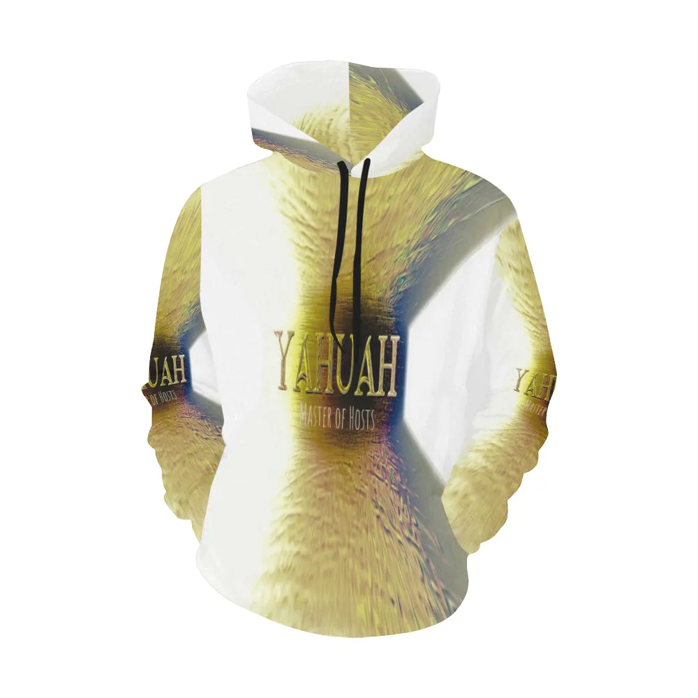 Yahuah-Master of Hosts 02-02A Men's Designer Pullover Hoodie