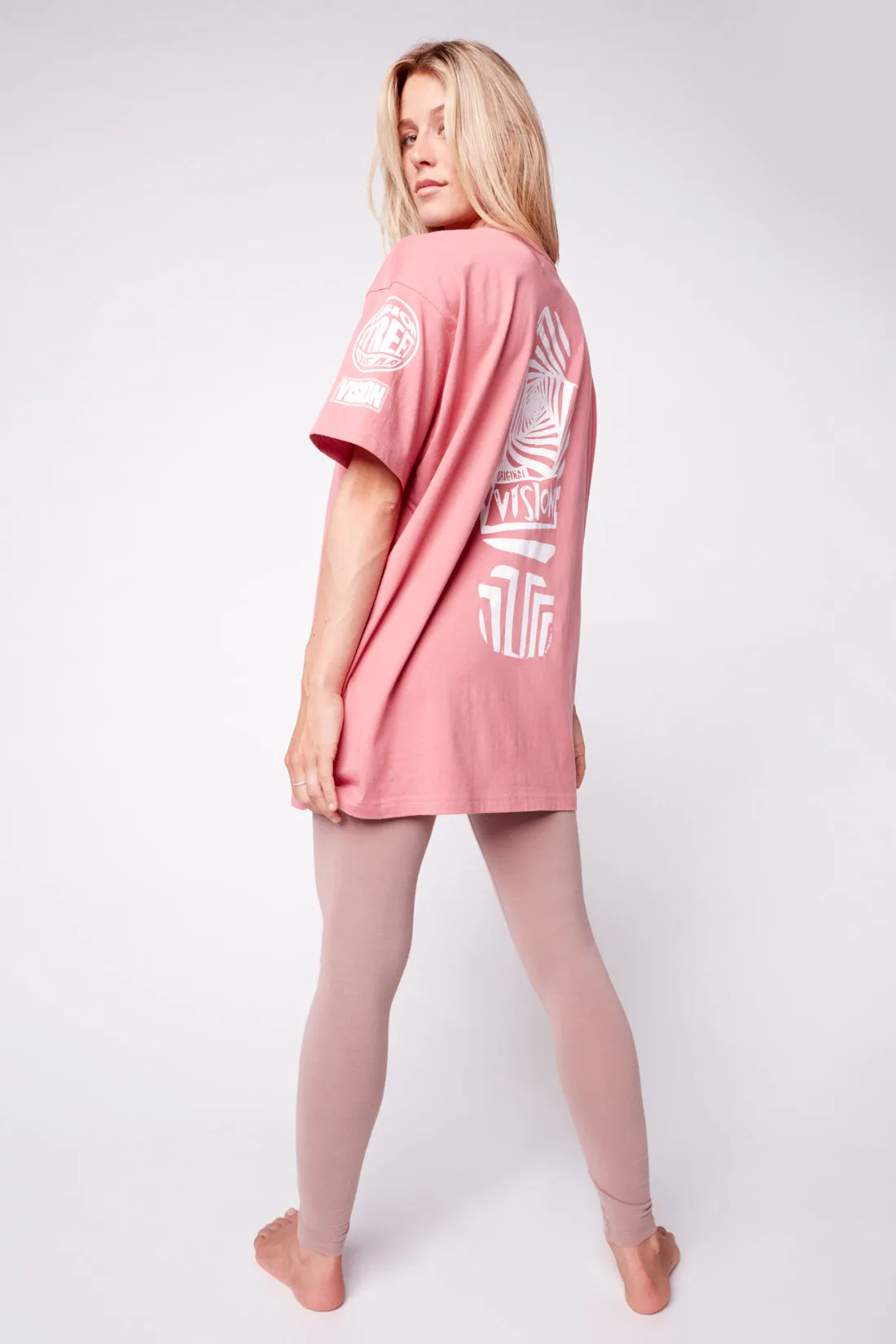 Team Logo T-Shirt - Dusty Rose