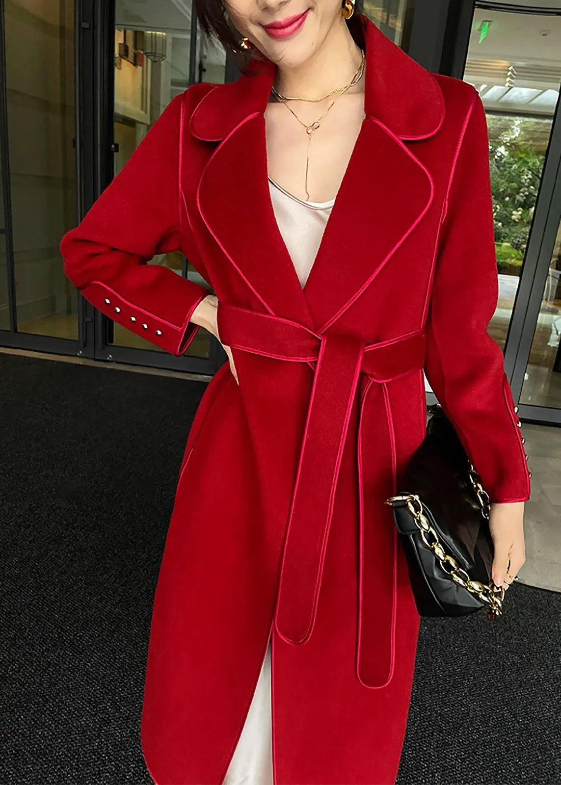 Kayla Belted Double Face Wool Coat