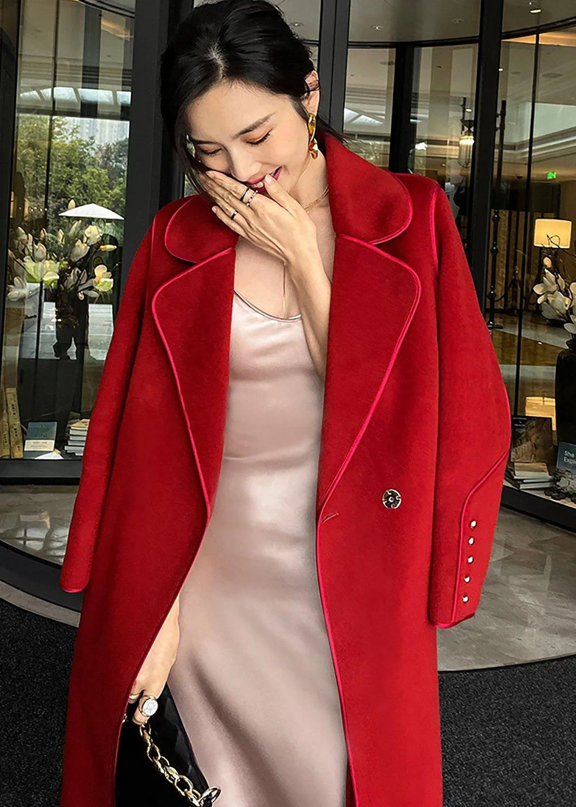 Kayla Belted Double Face Wool Coat