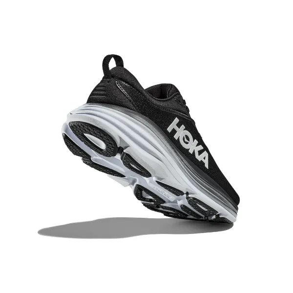 HOKA Women's Bondi 8 Wide Black/White