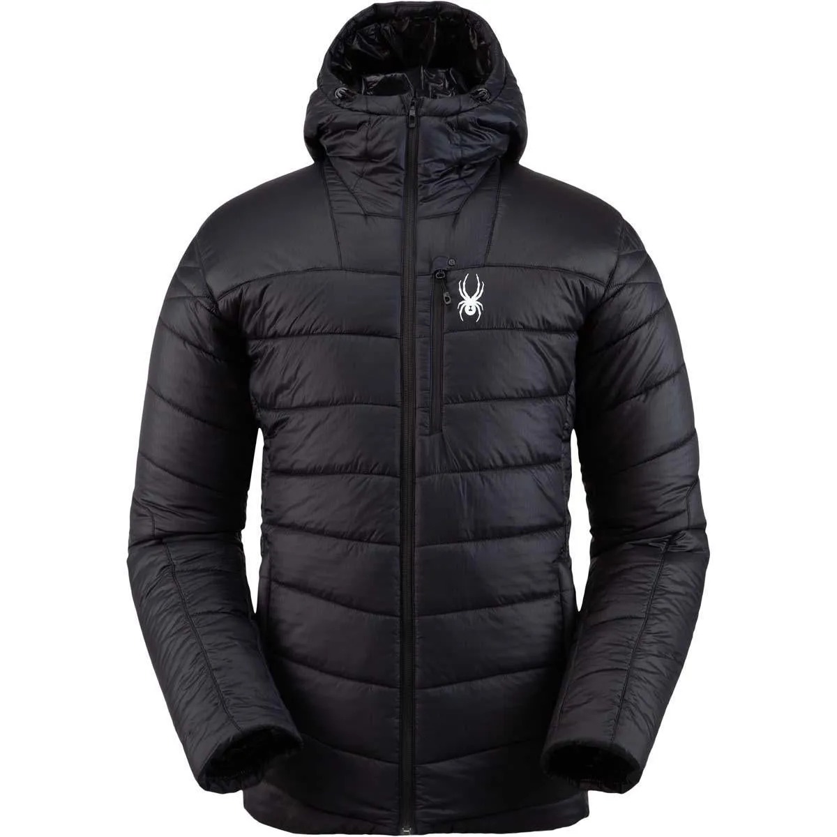 'Spyder' Men's Glissade Hooded Jacket - Black