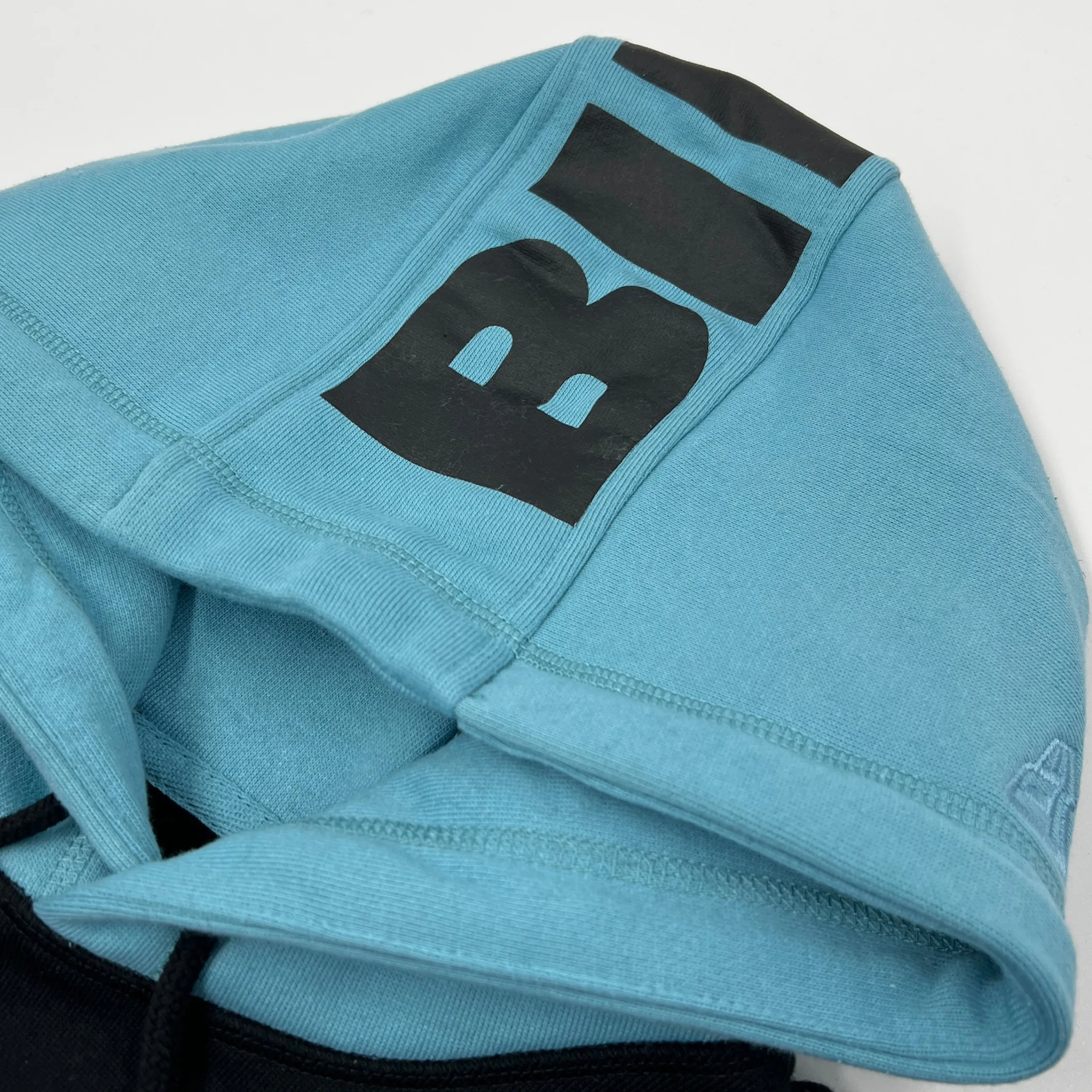 New Era Bills Black & Light Blue Charging Buffalo Hoodie