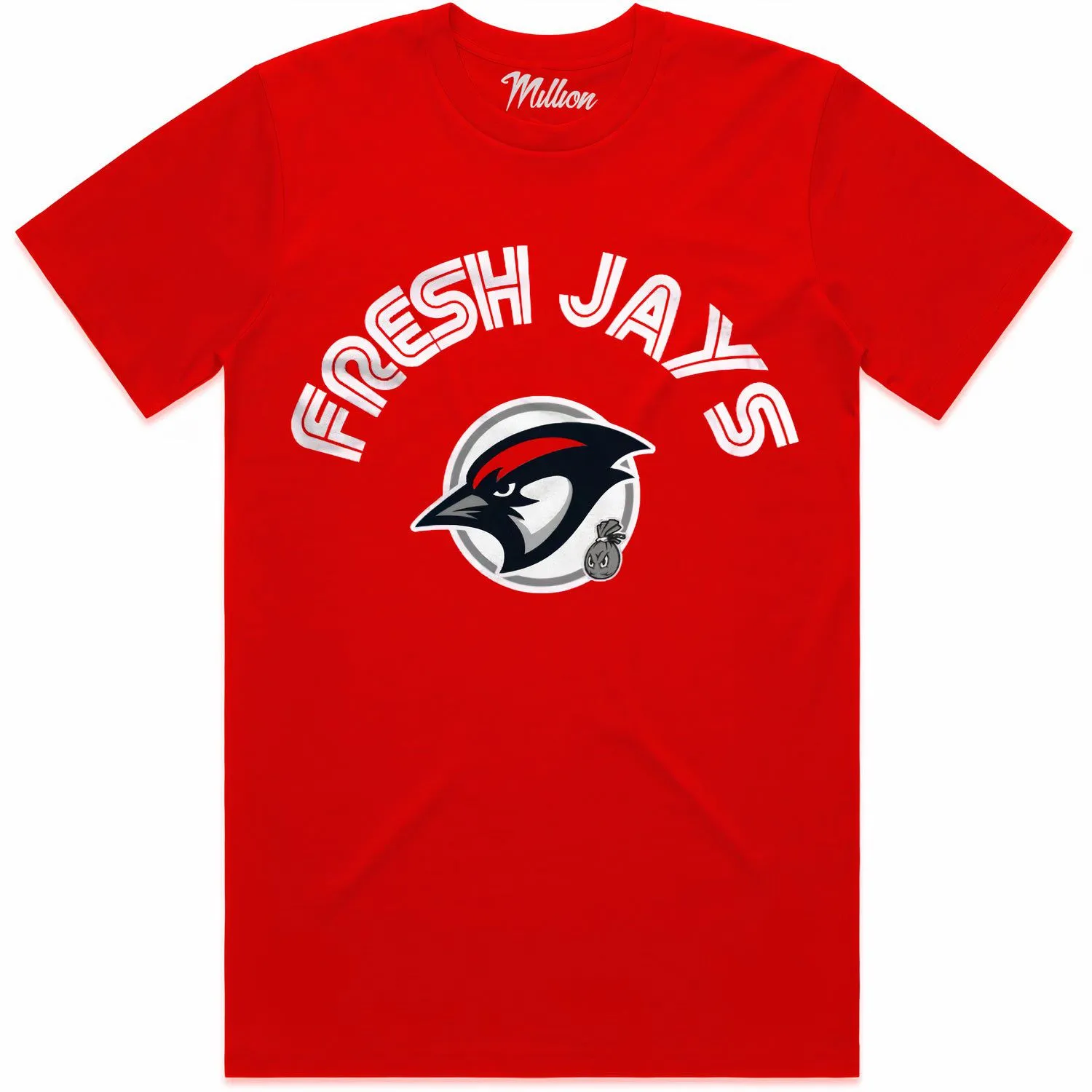 FRESH JAYS (red) : Red Sneaker Tees Shirt