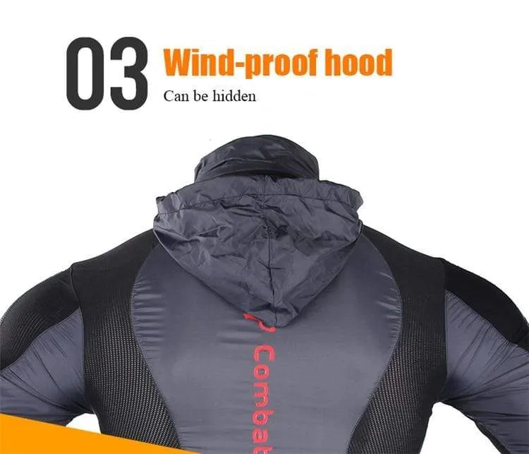 Ultra-light Hooded Bicycle Jacket Bike Windproof Coat Road MTB Cycling Wind Coat Long Sleeve Clothing Quick Dry Thin Jackets