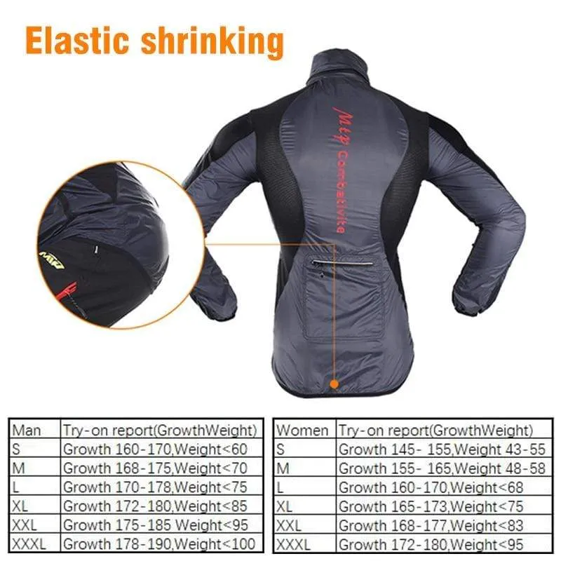 Ultra-light Hooded Bicycle Jacket Bike Windproof Coat Road MTB Cycling Wind Coat Long Sleeve Clothing Quick Dry Thin Jackets