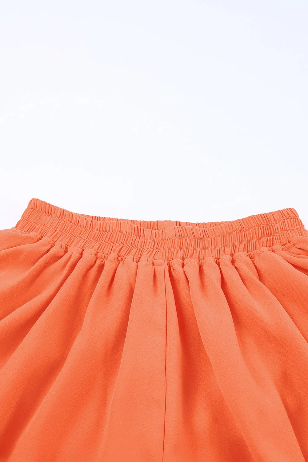 Orange Layered Sports Skirt