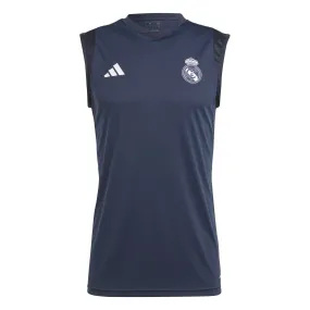 Camiseta Técnica Sin Mangas Hombre Entrenamiento Azul Marino 23/24