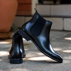 CARDIZ | Black Leather Chelsea Boots