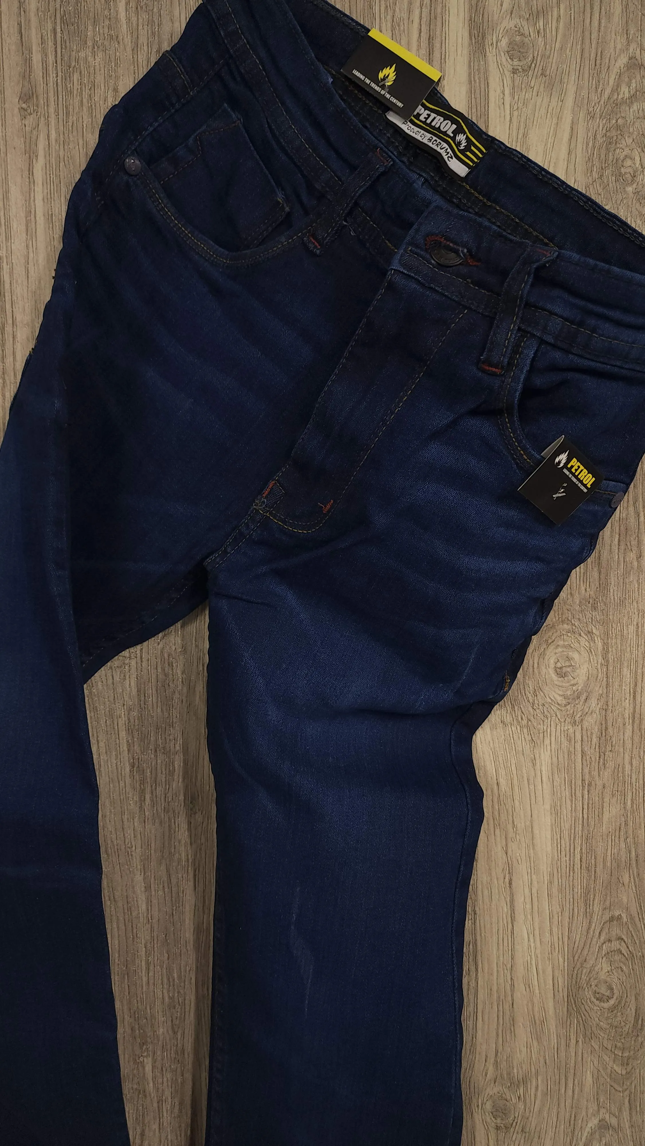 Navy Denim Pants