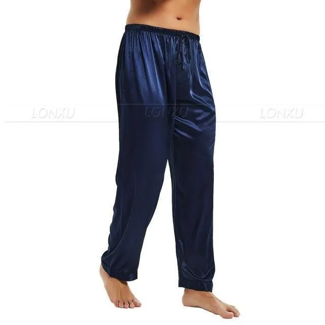 Not Too Easy Men Silk Pajama Pants